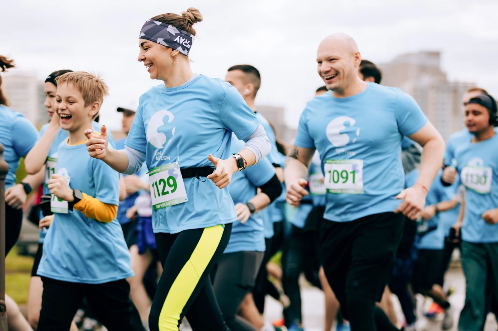 Участники Run for Autism на дистанции